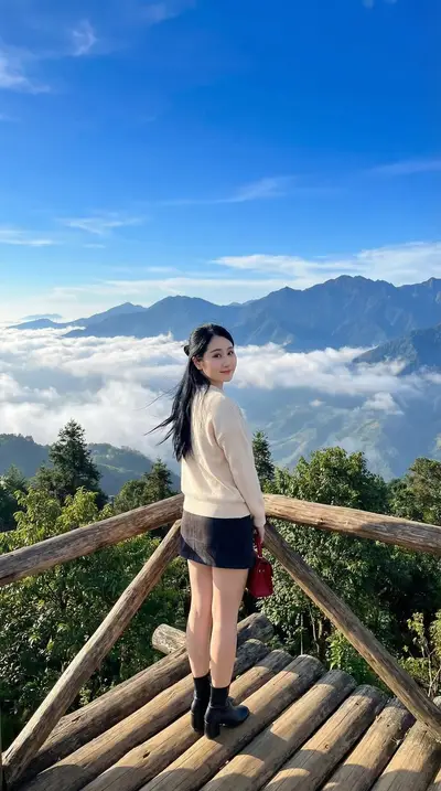DALL-E 3 Mountain Observation Deck Lookbook Prompt — DALL-E prompt variation 2
