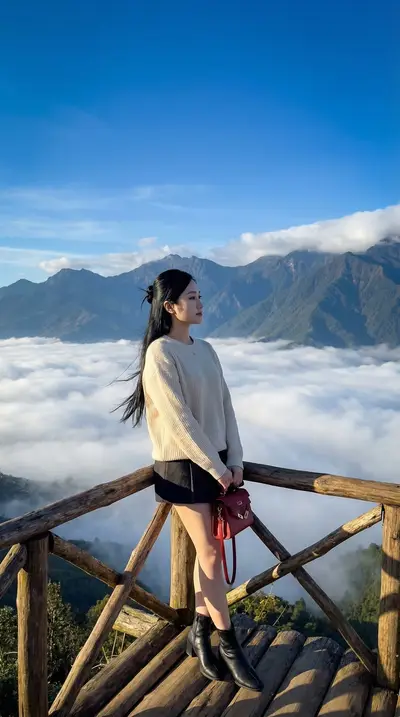 DALL-E 3 Mountain Observation Deck Lookbook Prompt