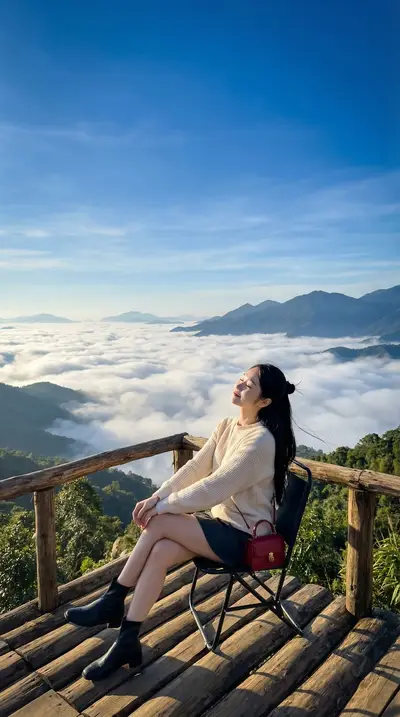 DALL-E 3 Mountain Observation Deck Lookbook Prompt — DALL-E prompt variation 4