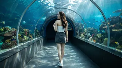 Midjourney Underwater Aquarium Fashion Portrait Prompt — Midjourney prompt variation 2