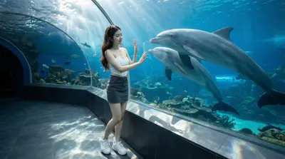 Midjourney Underwater Aquarium Fashion Portrait Prompt — Midjourney prompt variation 8