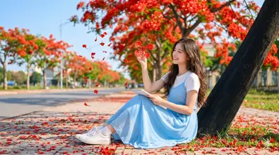 Midjourney Summer Floral Lifestyle Portrait Prompt — Midjourney prompt variation 6