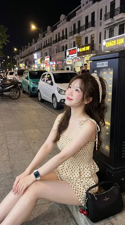 Saigon Night Street Style Asian Beauty Portrait Prompt — Midjourney prompt variation 3