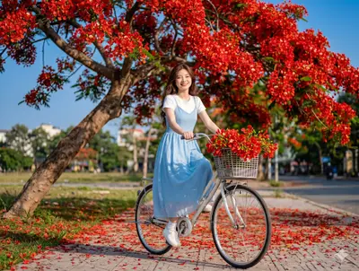 Midjourney Summer Floral Lifestyle Portrait Prompt