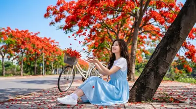 Midjourney Summer Floral Lifestyle Portrait Prompt — Midjourney prompt variation 5