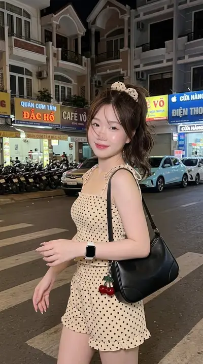 Saigon Night Street Style Asian Beauty Portrait Prompt
