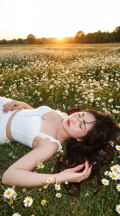 Midjourney Nostalgic Meadow Portrait Photography Prompt — AI prompt variation 10