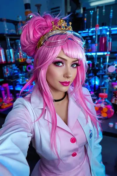 Princess Bubblegum Modern Selfie Portrait — Gemini prompt variation 3
