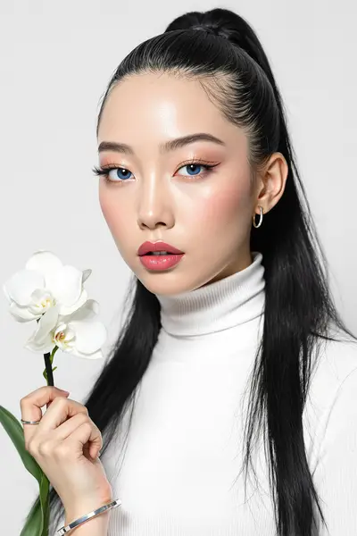 Japanese Studio Elegance Inspired by Iggy Azalea — Gemini prompt variation 4