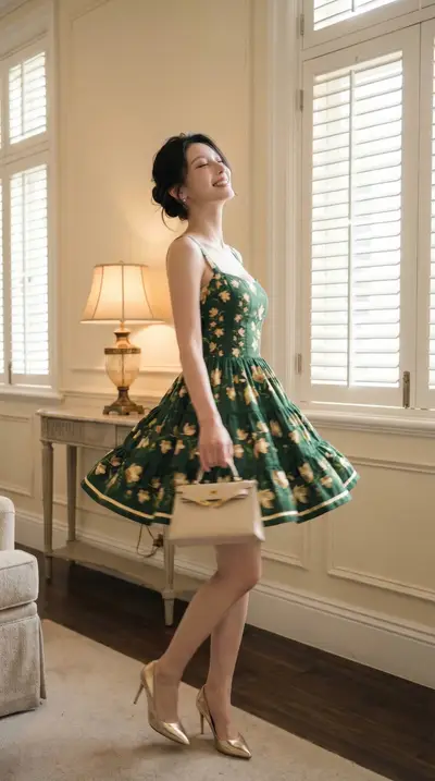 Prom fashion dresses and handbags follow the brand. — Gemini prompt variation 4